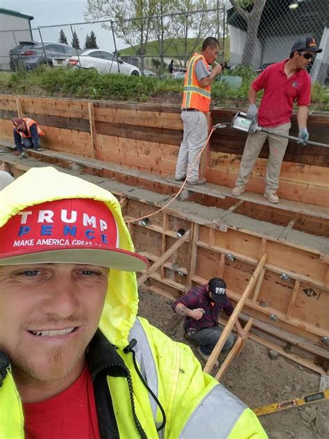 Making America great again one wall at a time | Concrete mixers, America, Greats