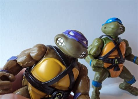 TMNT 1988 Action Figures Set of 4 Accessories Donatello Soft