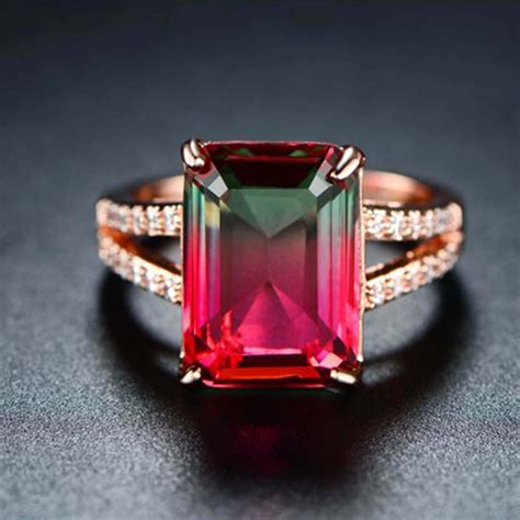 Watermelon Tourmaline Ring | Pink Tourmaline Ring