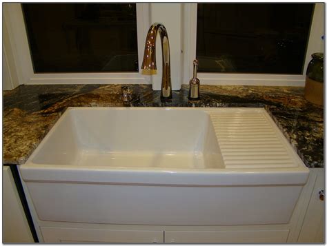 Farmhouse Sink With Drainboard - Sink And Faucets : Home Decorating Ideas #9A825nlqvz