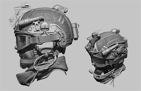 SOCOM Devil Dog - ZBrushCentral Army Helmet, Airsoft Helmet, Military Gear, Military Equipment ...