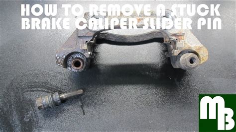 How to remove a stuck or seized brake caliper slider / guide pin quick ...