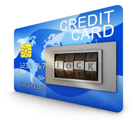 Bank Card With Combination Lock 3d Rendering Photo Background And Picture For Free Download ...
