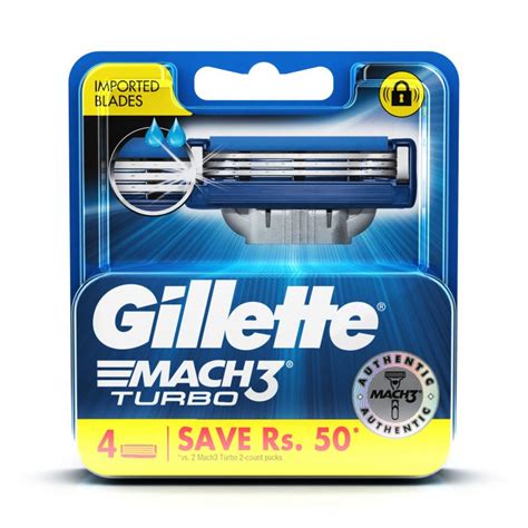 Gillette Mach 3 Turbo Shaving Razor Blades - Harish Food Zone