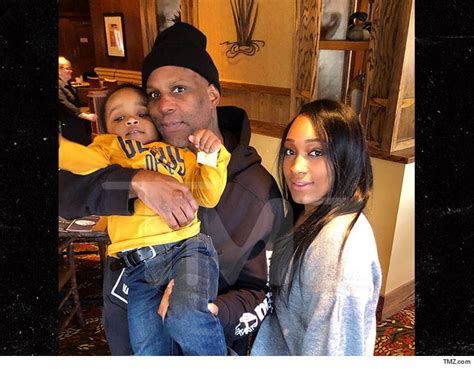 Rapper DMX is pictured with his family after his release from Prison