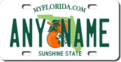 Personalized Florida License Plate for Bicycles, Kid's Bikes, Carts ...