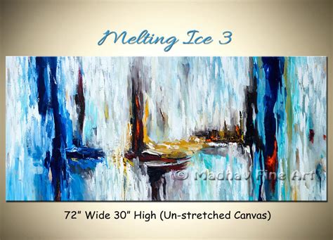 Blue Large Painting Abstract Painting Abstract Art on Canvas Abstract ...