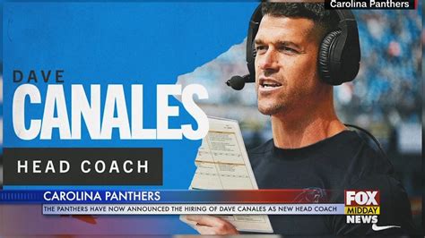 Carolina Panthers Hire New Head Coach - WFXB