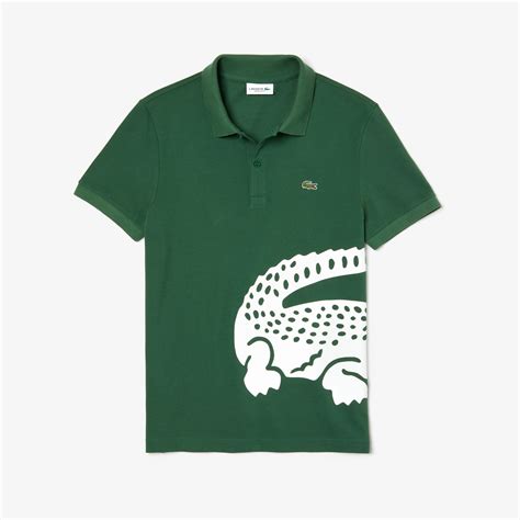 Men's Lacoste Oversized Crocodile Print Polo Shirt | LACOSTE