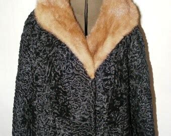 Popular items for astrakhan coat on Etsy