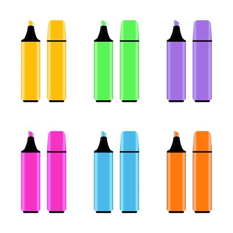 Highlighter Pen Vector Art, Icons, and Graphics for Free Download