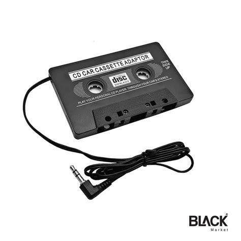 High Quality Car Universal Car Audio Cassette Tape Adapter for iPod MP3 CD DVD Player - BLACK Market