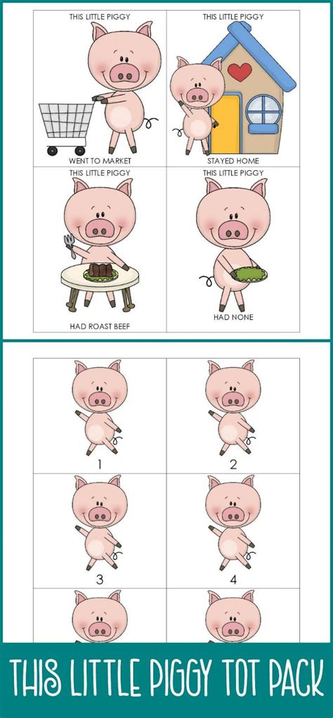 Free This Little Piggy Tot Pack | Nursery rhymes preschool, Nursery rhymes, This little piggy