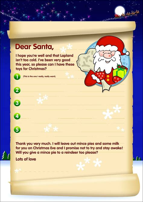 Free Printable Letter From Santa Template Word Uk - Templates : Resume Designs #qV1Xjy8rg4