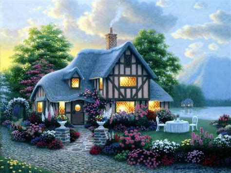 🔥 Free download SPRING COTTAGE Wallpaper Download The Free SPRING COTTAGE Wallpaper [1024x768 ...