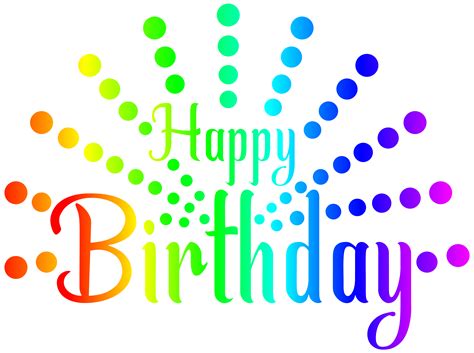 Happy Birthday to You Royalty-free Clip art - colorful png download - 8000*5973 - Free ...
