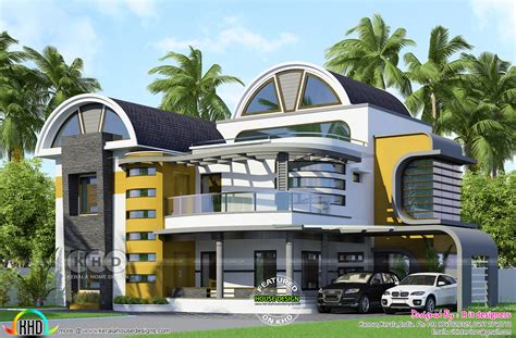 Unique and stylish unique round roof 4 bedroom home - Kerala Home ...