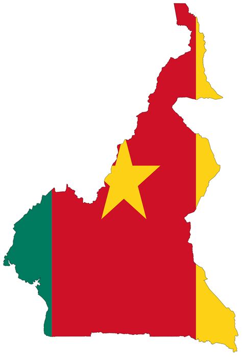 Cameroon Flag Map - Mapsof.Net