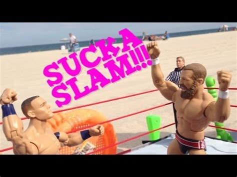 GTS WRESTLING: SuckaSlam!!! WWE action figure matches Summerslam parody! Mattel elites animation ...