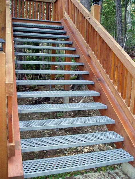 Nice patio deck stair railing ideas made easy | Exterior stairs, Steel ...