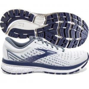 | Brooks Ghost 13 Men’s White/Grey/Deep CobaltWorld Footbag