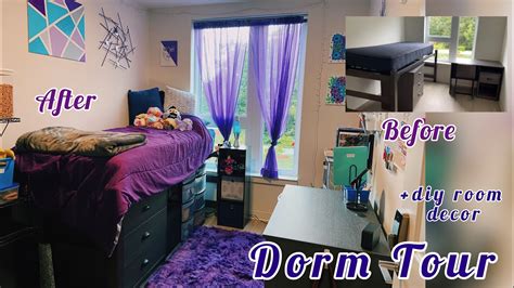 Bowie State University ELLC Dorm Tour + DIY Room Decor // College Dorm ...