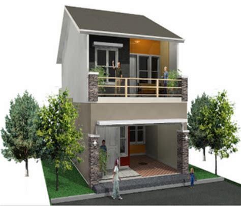 16 Contoh Rumah Minimalis Type 36 2 Lantai Modern Beserta Denahnya ...