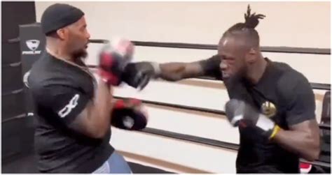 Deontay Wilder is back in training & looking seriously powerful