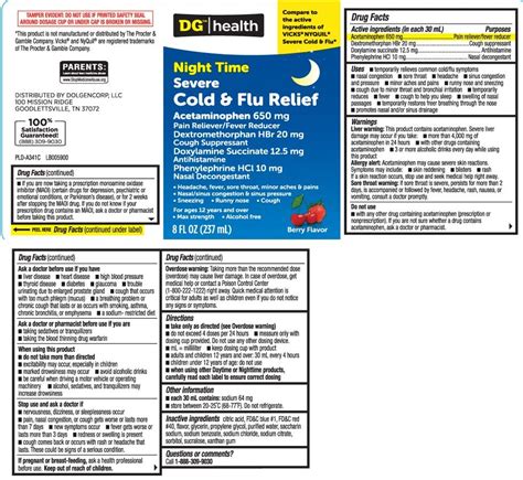 Nyquil Dosage Chart: A Visual Reference of Charts | Chart Master