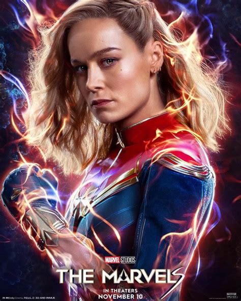 Carol Danvers, Kamala Khan and Monica Rambeau Glow in New "The Marvels" Character Posters ...