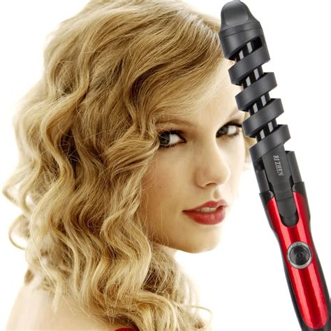 2018 New Ceramic Barrel Magic Spiral Curling Iron Electric Hair Curler Beauty Curling Wand Hair ...