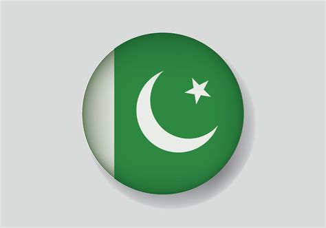 Flag of Pakistan as round glossy icon. Button with Pakistan flag ...