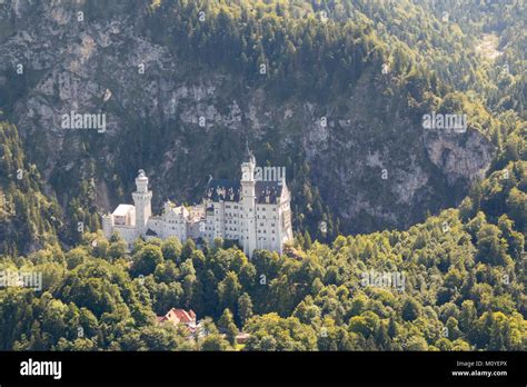 Neuschwanstein castle aerial view hi-res stock photography and images ...