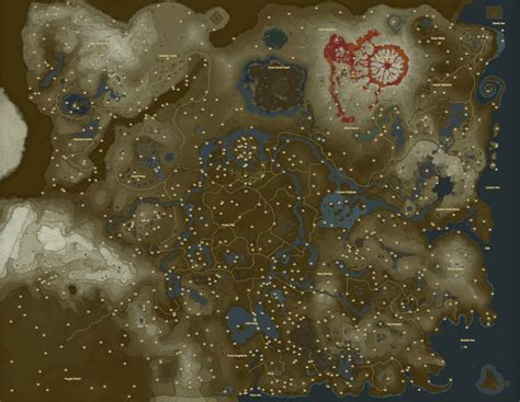 Breath of the Wild Korok Seeds Map - a great map showing the locations of ALL 900 Koroks ...