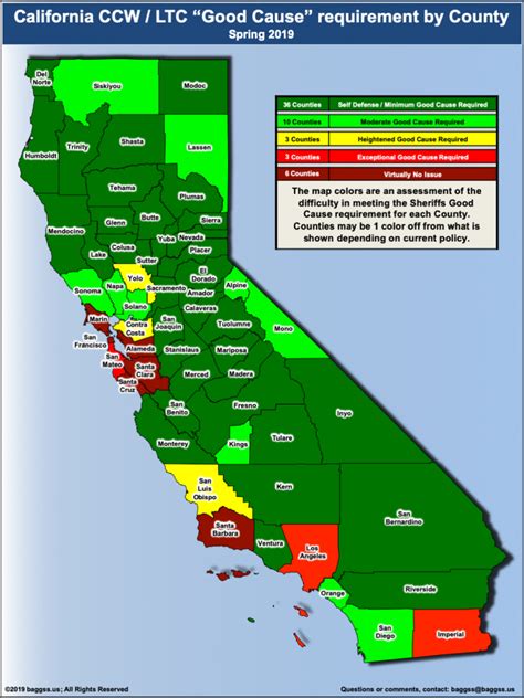 California Gun Laws | Ccw Reciprocity Map (Updated 06/13/2019 ...