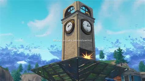 Port a Fort in the Clock Tower - Fortnite Battle Royal - YouTube