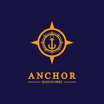 Illustrated Vector Logo Concept Of An Anchor And Compass Vector, Business, Old, Sailing PNG and ...