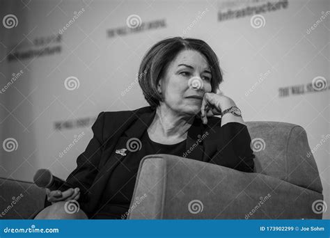 Democratic Candidate Senator Amy Klobuchar Appears at Editorial Stock Image - Image of ...