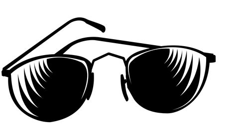 Sunglasses clip art black and white free clipart - Clipartix