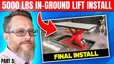 Concrete & Steel: The Epic In-Ground Scissor Lift Installation! Part 5 Final Install - YouTube