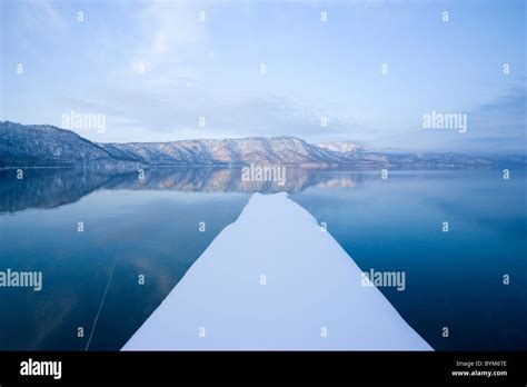 Towada Lake in Winter Stock Photo - Alamy