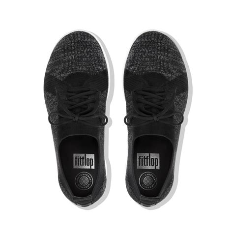 FitFlop Women's F-Sporty Uberknit Sneakers, Black, Size 9.5 5e1H | eBay