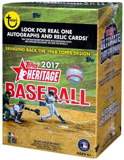 MLB Topps 2017 Topps Heritage Baseball Trading Card BLASTER Box 8 Packs ...