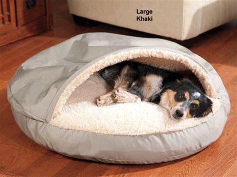 large dog beds - Google Search | Covered dog bed, Cozy cave dog bed ...