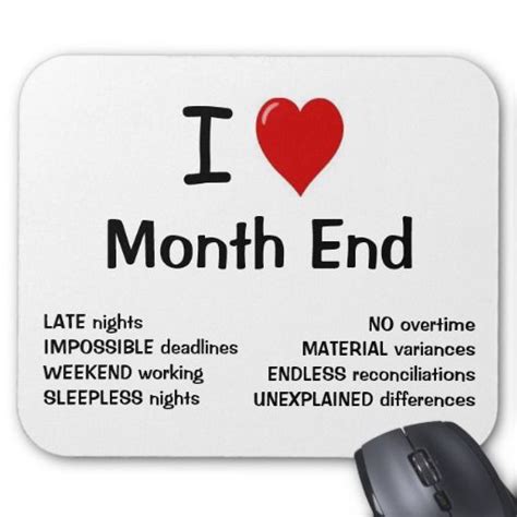 Reasons I Love Month End Funny Accounting Gift Mouse Pad | Zazzle ...