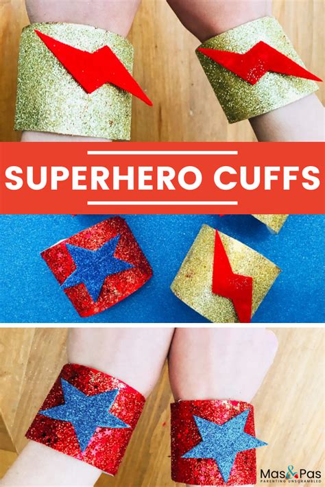 Superhero cuffs | Superhero crafts, Crafts for teens to make, Crafts ...