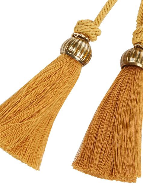 Lanvin Lucia Rope Tassel Belt in Yellow | Lyst