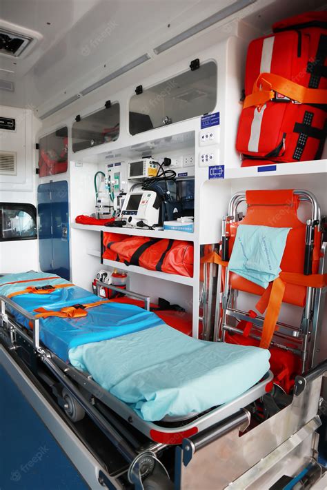 Premium Photo | Interior of an ambulance.