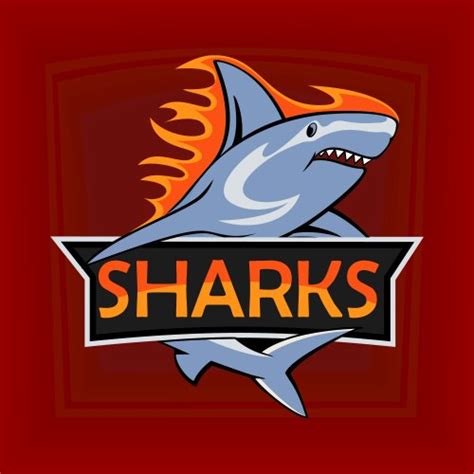 Logo Sharks Sport Team Vector Images (over 890)