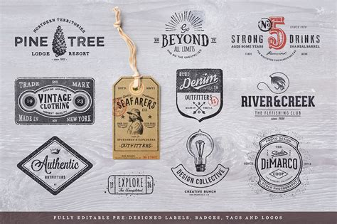 Vintage Badge & Logo Vector Toolkit on Behance